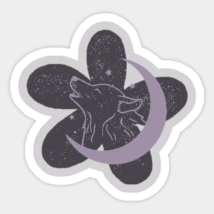 Lavender Wolf Sticker